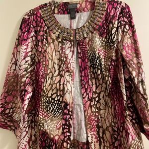 Chicos jacket with neckline detail